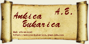 Ankica Bukarica vizit kartica